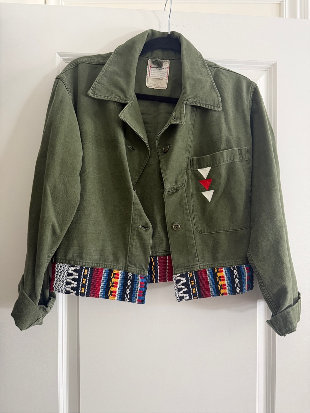 HTC Hollywood trading company handpainted Monica Jacket Southwestern Trim XS